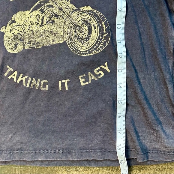 Aerie Brown Long Sleeve Tee with Motorcycle Graphic - Picture 3 of 3
